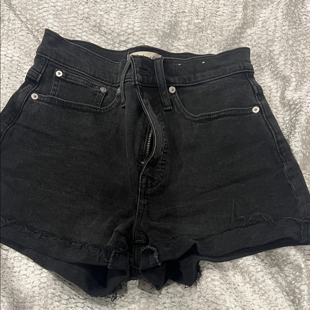 Madewell Black Jean Shorts
